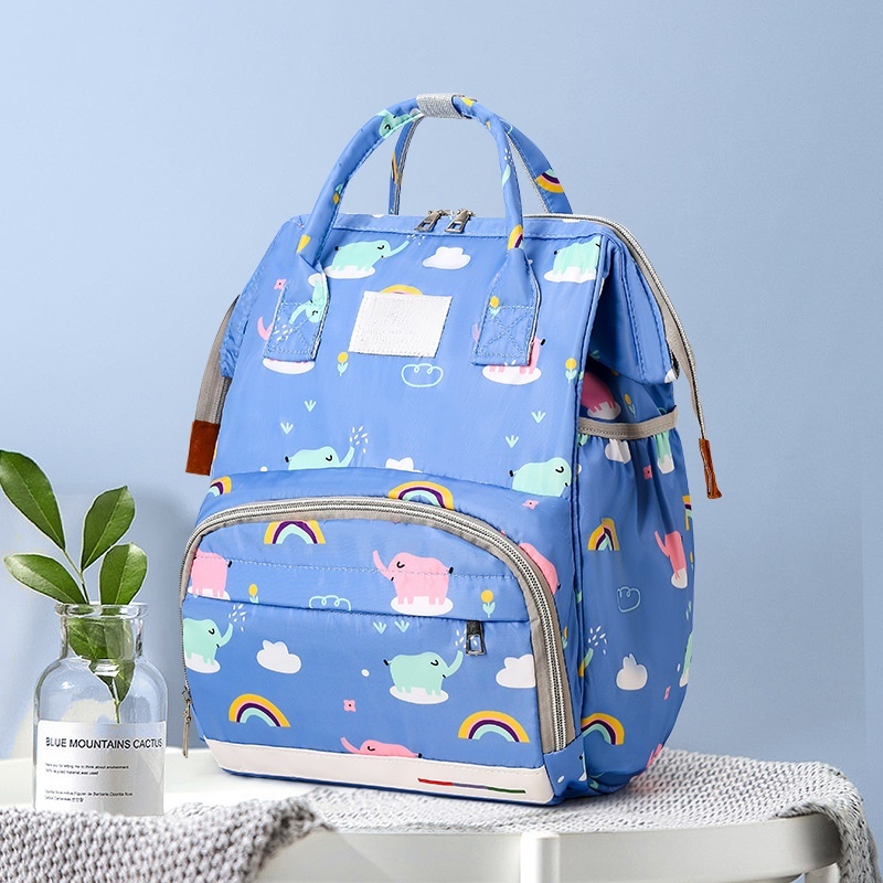 ES2313Cross-border large-capacity mother-baby bag outdoor waterproof Oxford double shoulder bag baby baby walk baby bag multi-functional