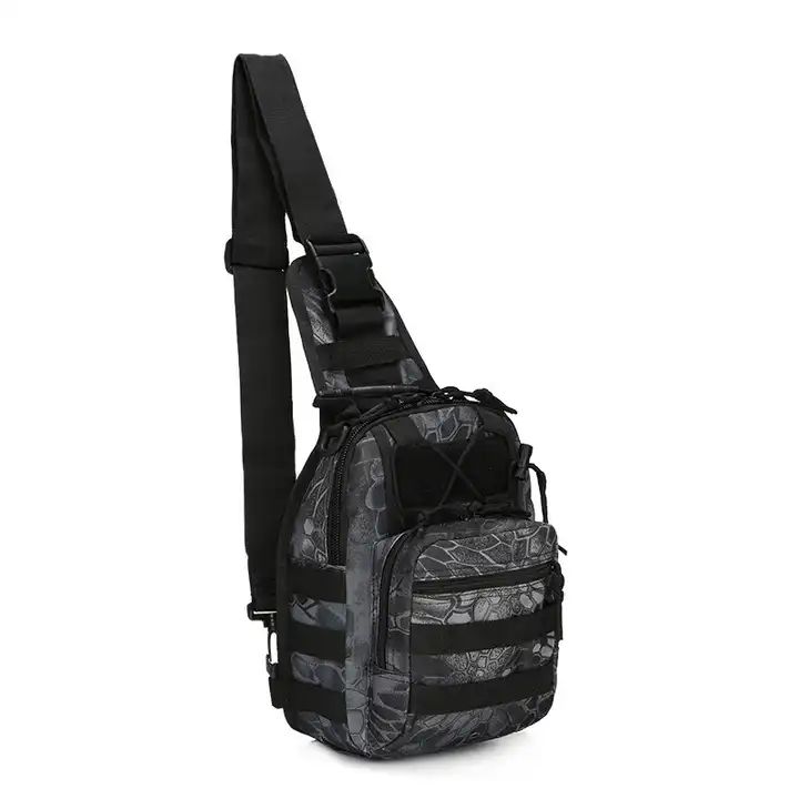 ES2329Camping Hiking Outdoor Men Crossbody Bag Chest Bag Single Shoulder Molle Tactical Sling Bag