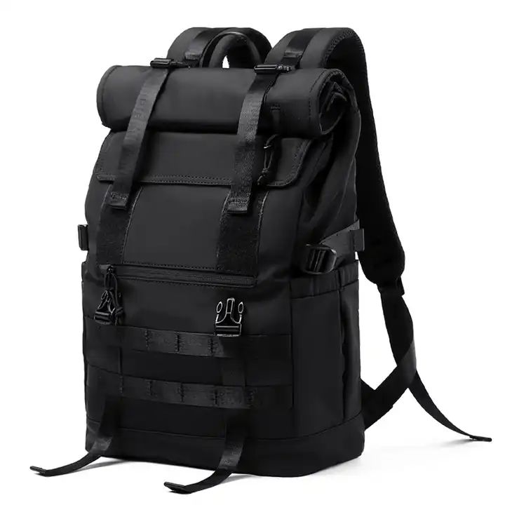 ES2334        3 in 1 Roll top Upgraded Plus Size Expandable Travel Laptop Backpack Water Resistant Sport Outdoor Bag 17 Inch Large Backpack