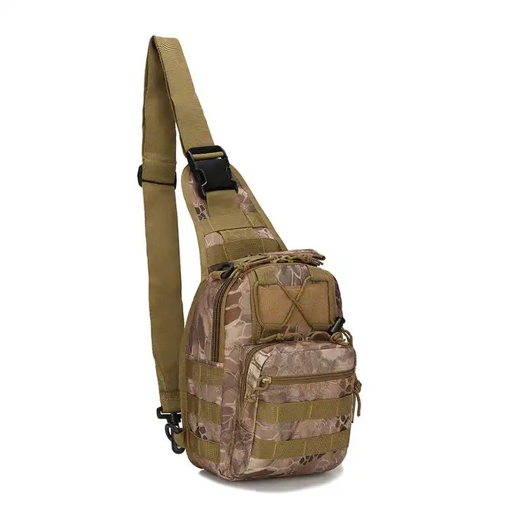ES2329Camping Hiking Outdoor Men Crossbody Bag Chest Bag Single Shoulder Molle Tactical Sling Bag