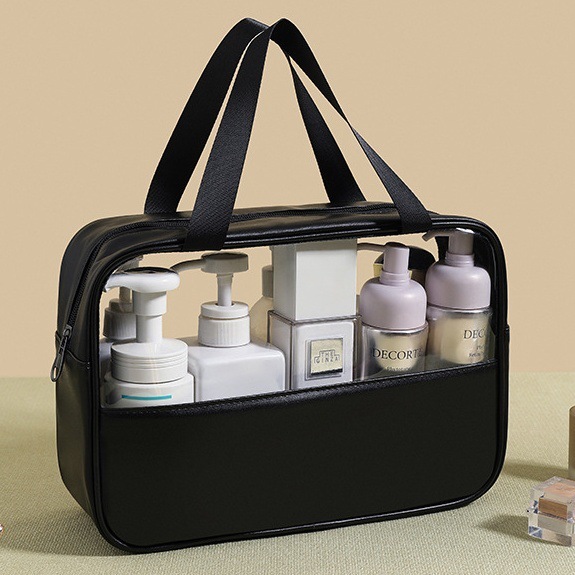 ES2351PVC cosmetic bag translucent waterproof wash bag simple PU portable bath bag large-capacity cosmetic bag