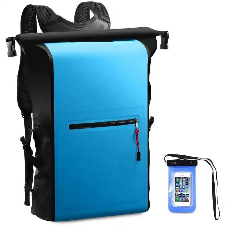 ES2337New Stylish Roll Top PVC Dry Bags Waterproof Backpack For Outdoor Travel Large Capacity Waterproof Backpack
