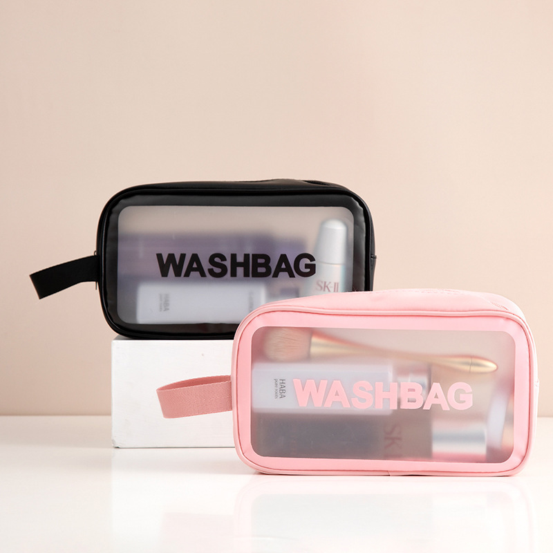 ES2312PU waterproof cosmetic bag portable large-capacity transparent toiletries travel scrub cosmetic bag swimming bag