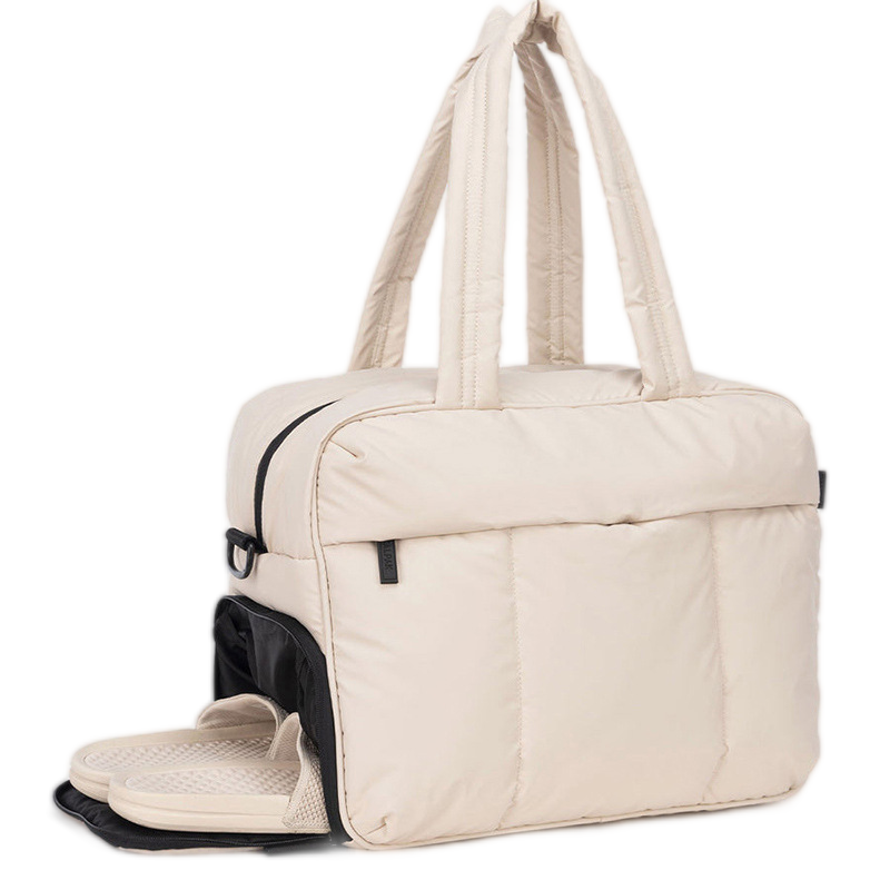 ES2301Gym Bag for Men Women, Small Fitness Workout Sports Bag with Wet Pocket & Shoes Compartment, Water Resistant Overnight Weekender Duffel Bag