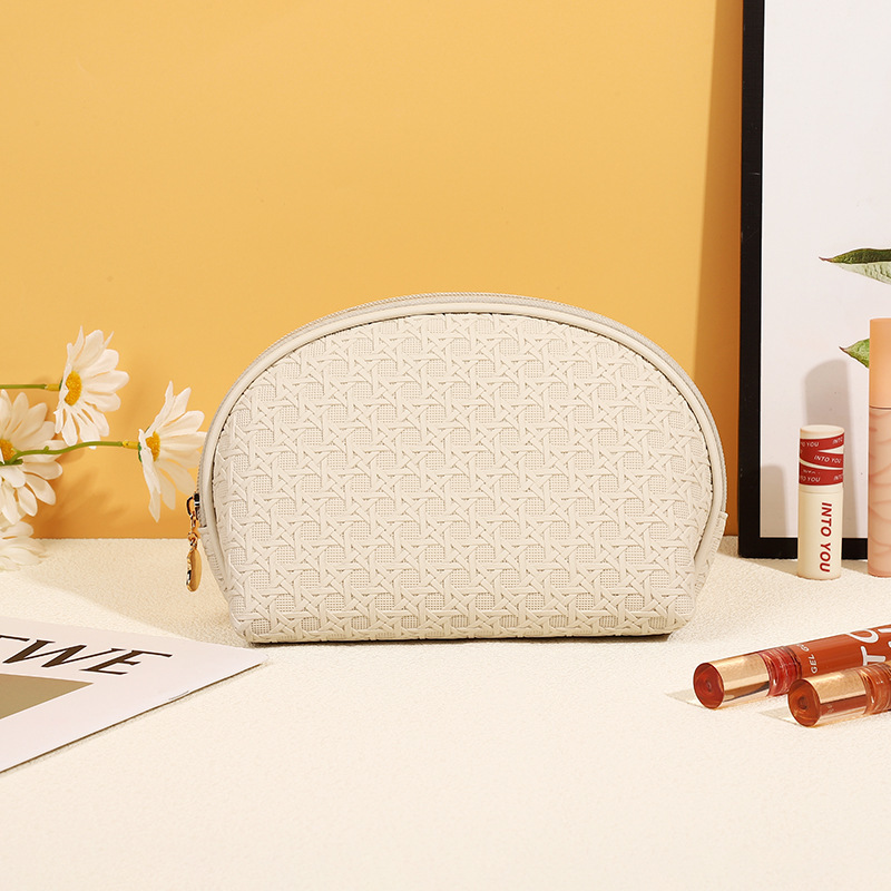 ES2314The new simple PU leather cosmetic bag wholesale, travel bag portable cosmetic bag waterproof wash bag