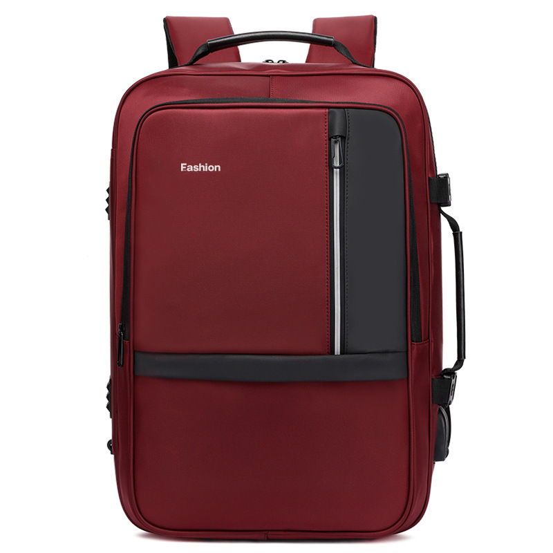 ES2320Double shoulder bag new Oxford cloth waterproof business and leisure computer backpack expansion multi-functional load-reducing travel bag