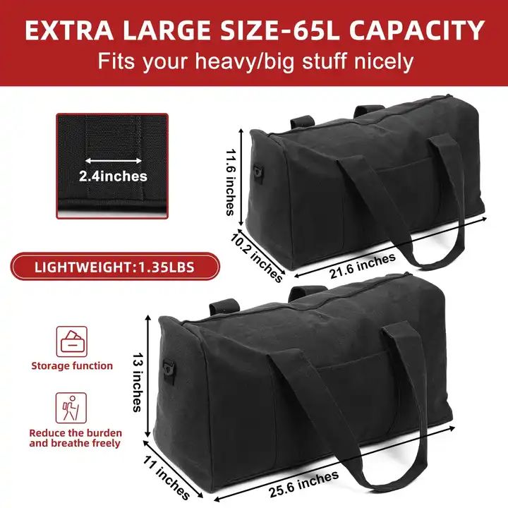 ES2341Large capacity canvas portable men's moving bag outdoor gym bags men overside luggage travel bag