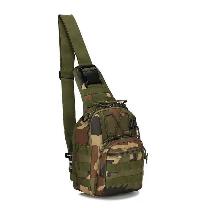 ES2329Camping Hiking Outdoor Men Crossbody Bag Chest Bag Single Shoulder Molle Tactical Sling Bag
