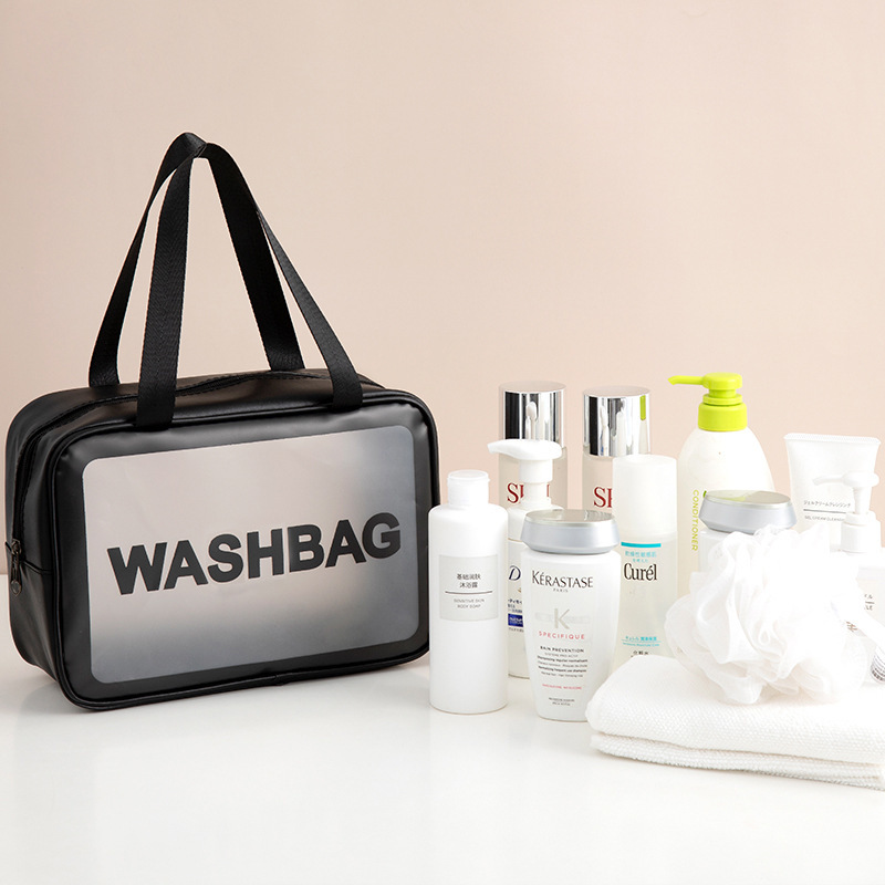 ES2312PU waterproof cosmetic bag portable large-capacity transparent toiletries travel scrub cosmetic bag swimming bag