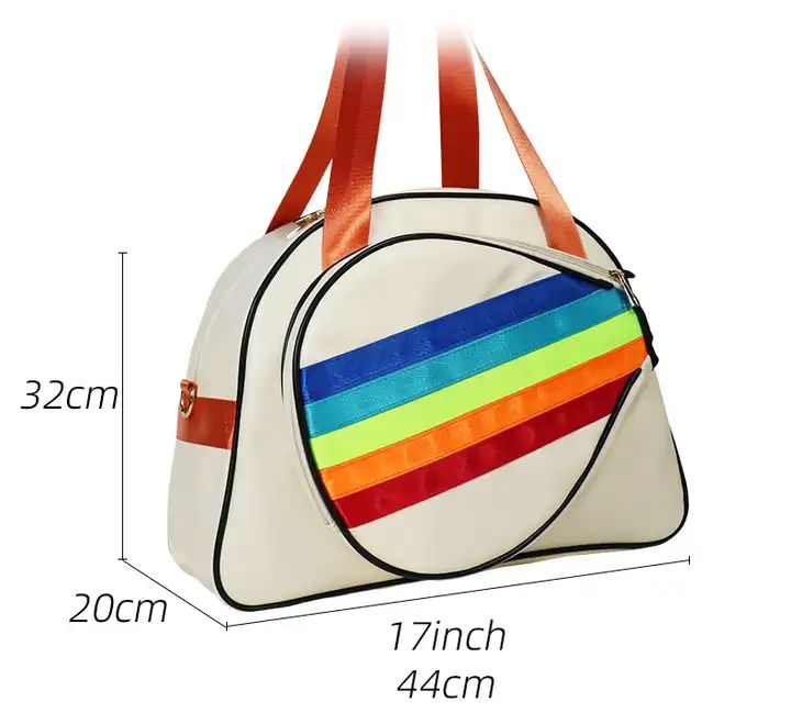 ES2358Customized PU Leather Padel Racket Tote Bag Fashion Lady Sports Hand Bag Padel Racquet Bags
