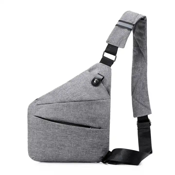 ES2349Outdoor Casual Single Shoulder Bag Multi-function Anti-theft Chest Sling Bag Crossbody Messenger Bag For Men