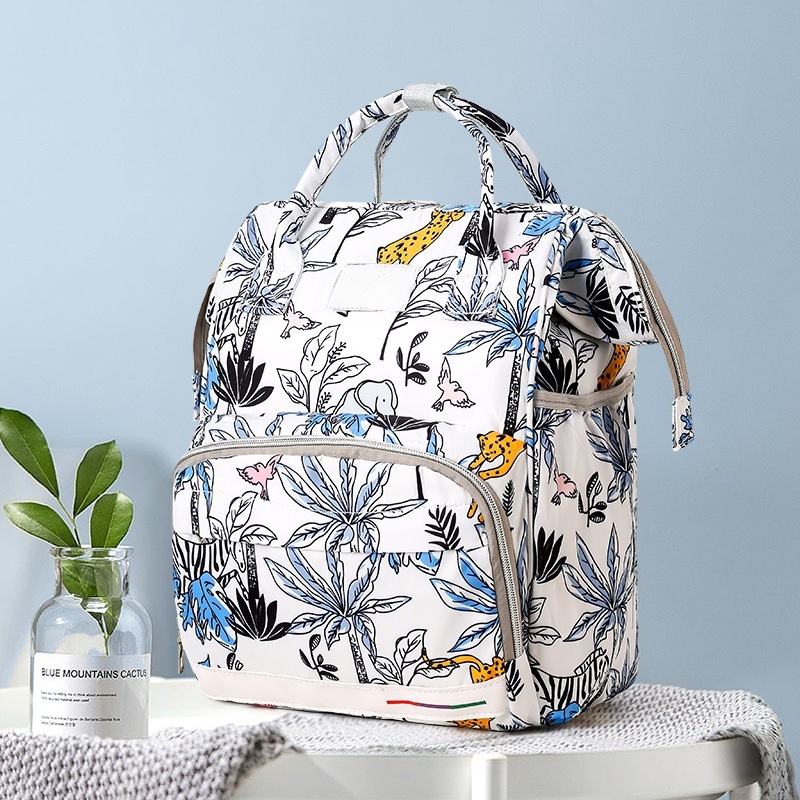 ES2313Cross-border large-capacity mother-baby bag outdoor waterproof Oxford double shoulder bag baby baby walk baby bag multi-functional