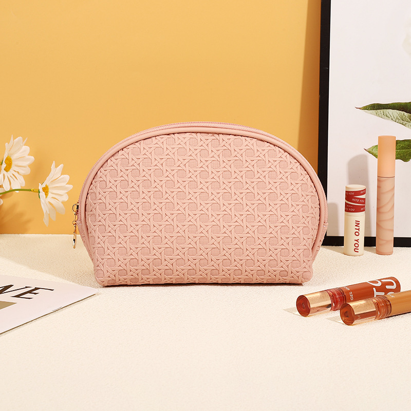 ES2314The new simple PU leather cosmetic bag wholesale, travel bag portable cosmetic bag waterproof wash bag