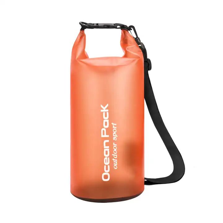 ES2322Custom Logo Dry Sack Outdoor Sports Beach Transparent Ocean Pack Water Proof Swimming Backpack Clear Hiking Wet Waterproof Bag
