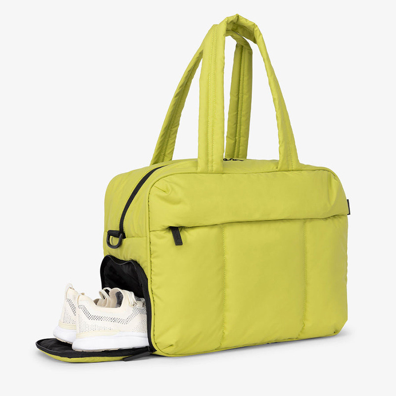 ES2301Gym Bag for Men Women, Small Fitness Workout Sports Bag with Wet Pocket & Shoes Compartment, Water Resistant Overnight Weekender Duffel Bag