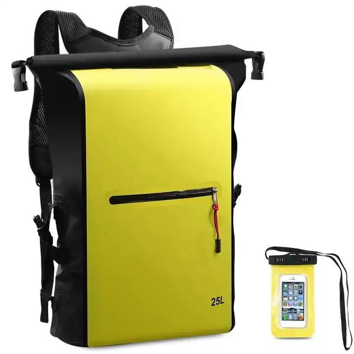 ES2337New Stylish Roll Top PVC Dry Bags Waterproof Backpack For Outdoor Travel Large Capacity Waterproof Backpack