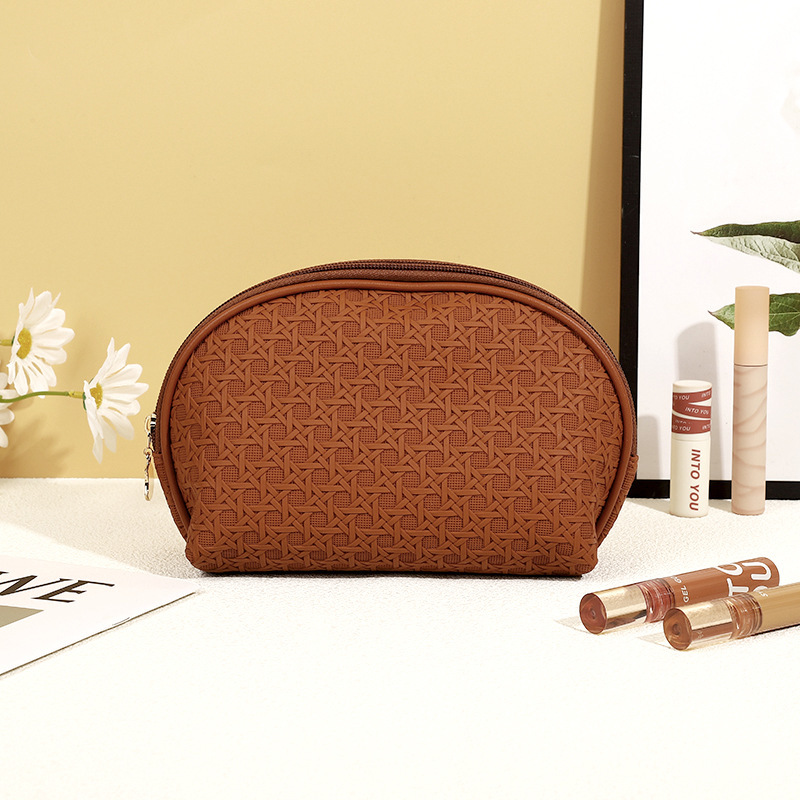 ES2314The new simple PU leather cosmetic bag wholesale, travel bag portable cosmetic bag waterproof wash bag