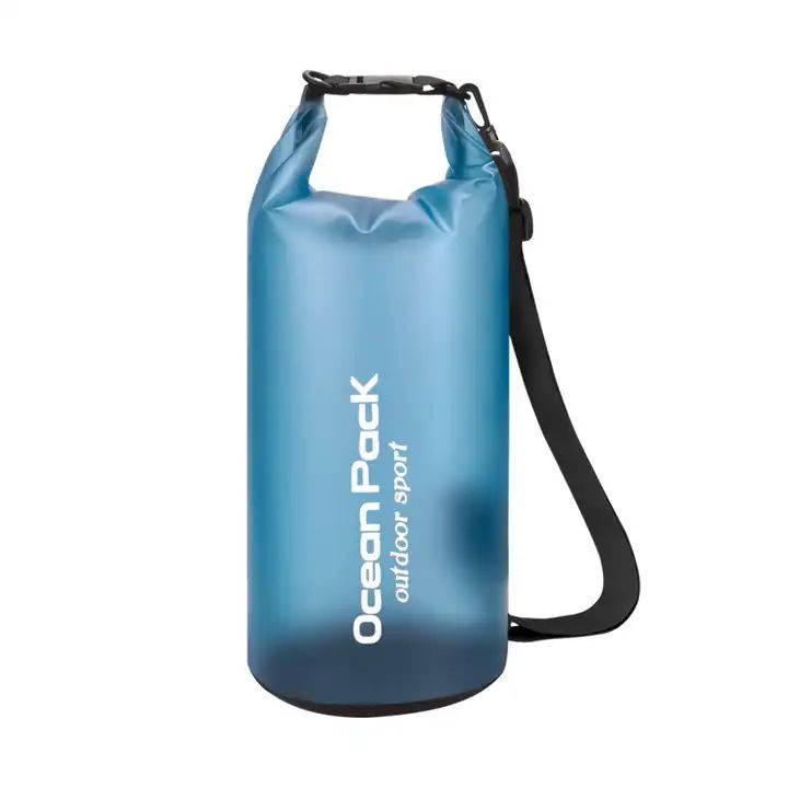 ES2322Custom Logo Dry Sack Outdoor Sports Beach Transparent Ocean Pack Water Proof Swimming Backpack Clear Hiking Wet Waterproof Bag