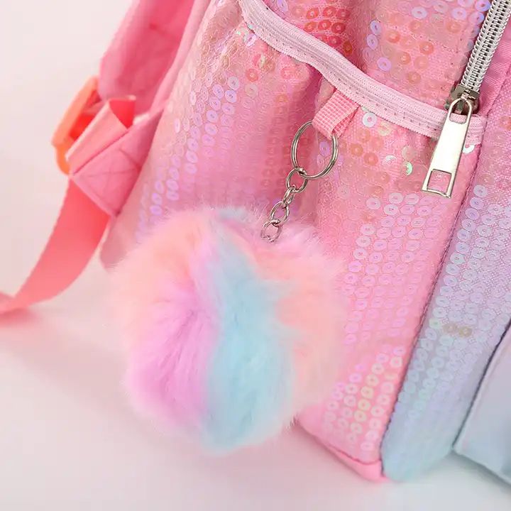 ES2357Pink unicorn backpack fashion sequin backpack clear school bag for girl bling cute custom backpack bag outdoor bags