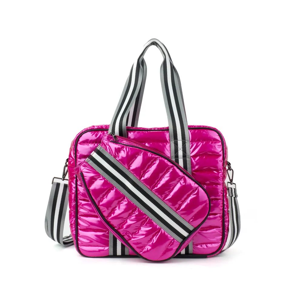 ES2340Wholesale Handbags Women's Puffer Nylon Bag Waterproof Pack Outdoor Tote Bag Sport Pickleball Tennis Fashion Tote Bags Supplier
