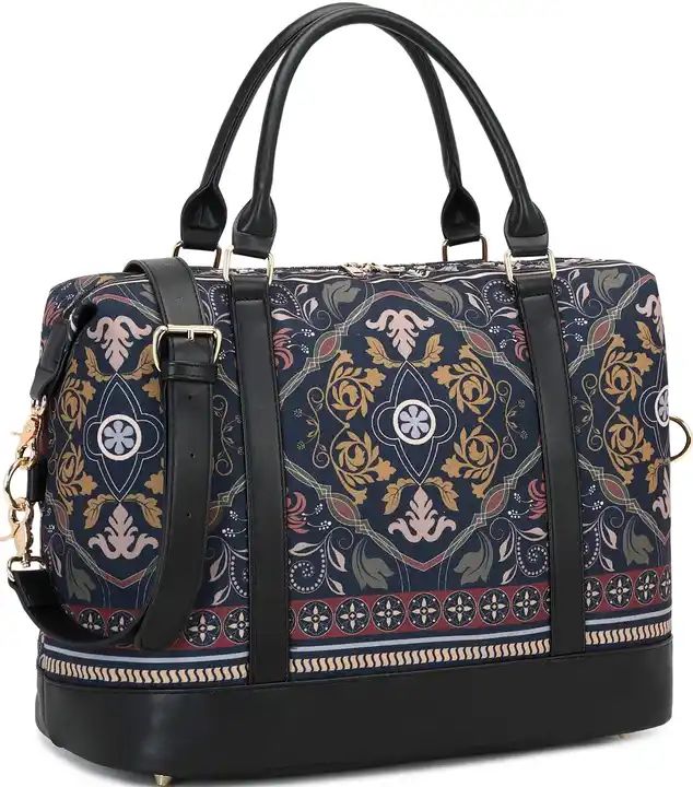 ES2336Wholesale Price Hot Sale Leather Women Travel Bags Custom Logo Weekender Duffle Bag