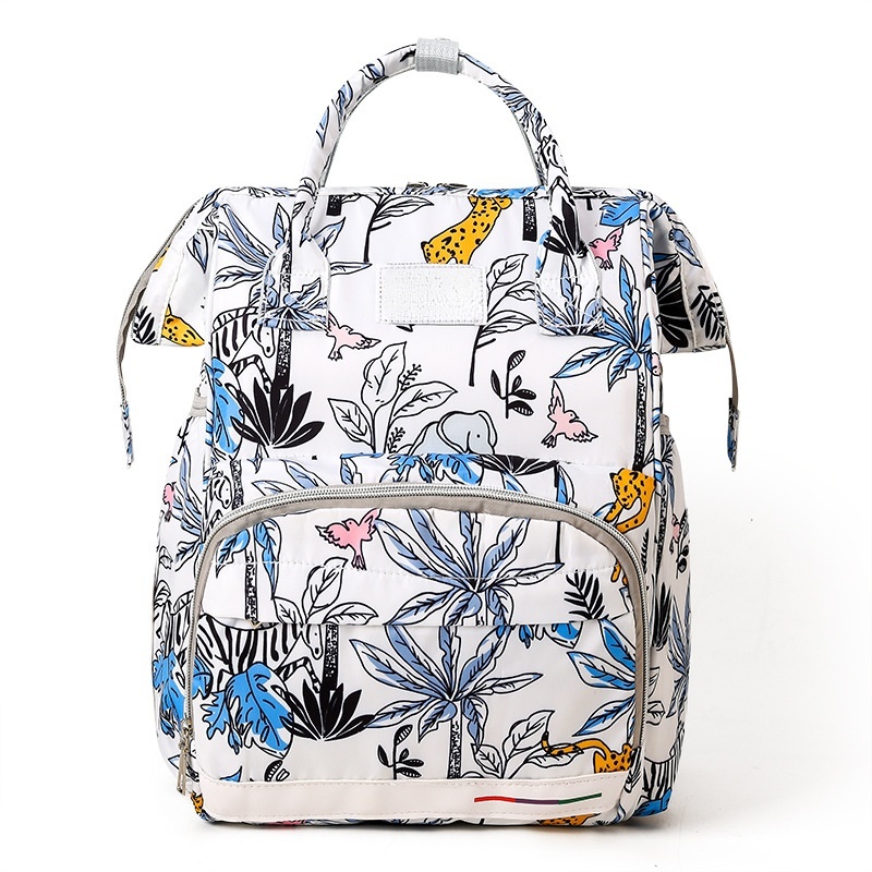 ES2313Cross-border large-capacity mother-baby bag outdoor waterproof Oxford double shoulder bag baby baby walk baby bag multi-functional