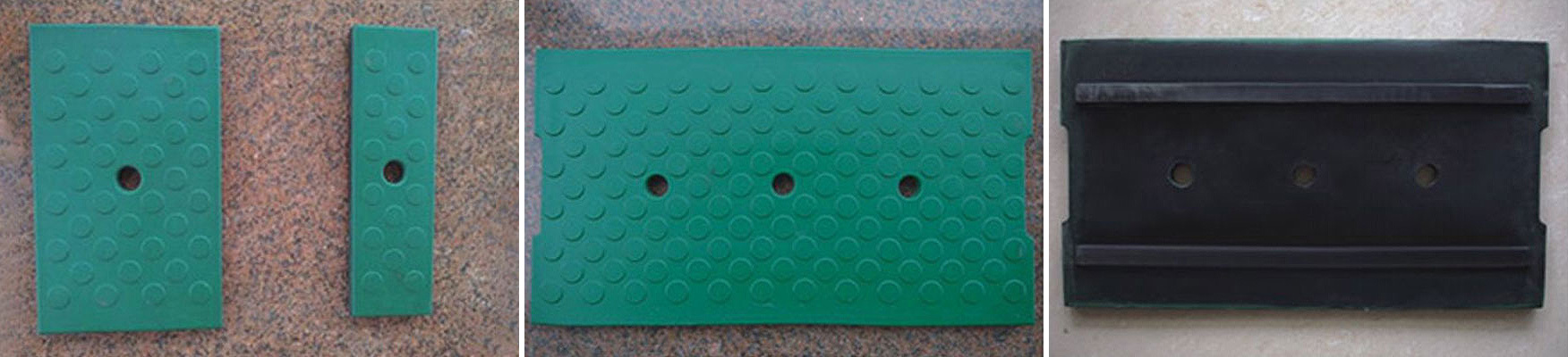 Prefabricated rubber trench cover