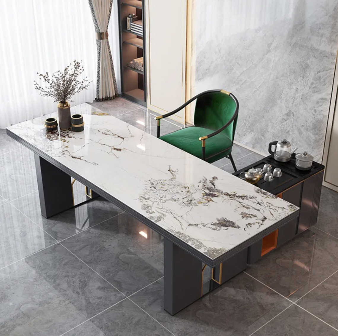 sintered stone dining table