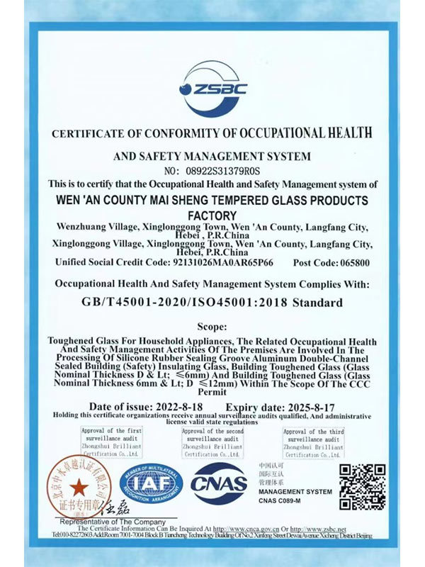 Occupational health and safety management system certification Occupational health and safety management system certification