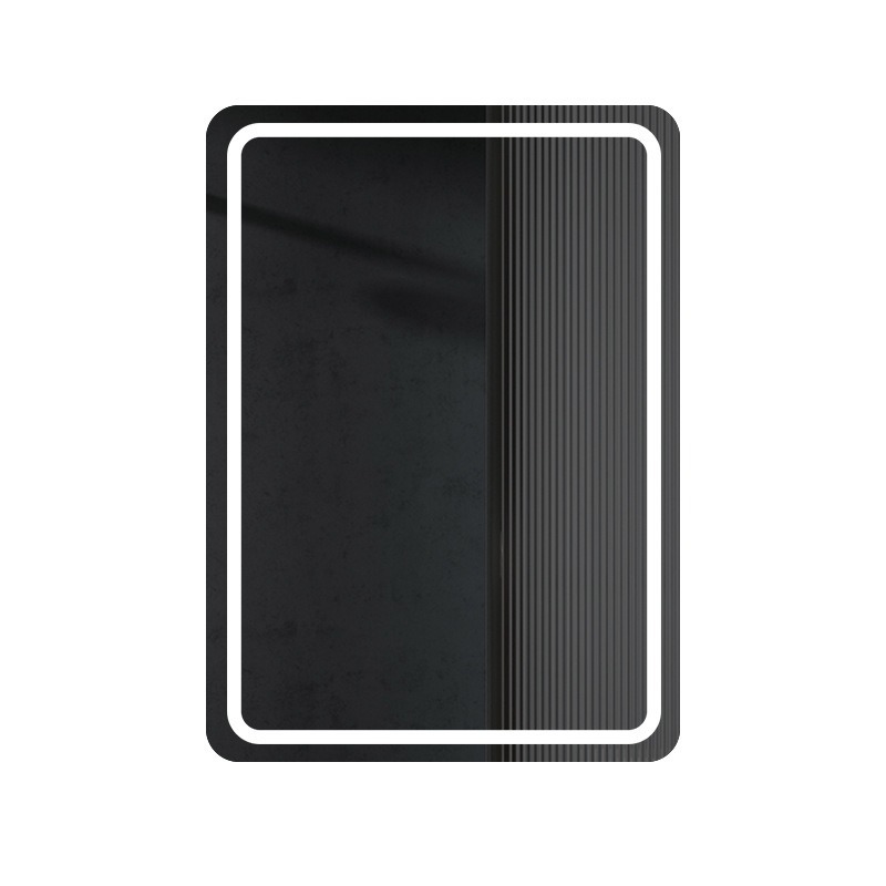 Hotel bathroom mirror Square smart LED with light toilet fog removal makeup mirror light touch screen hanging wall