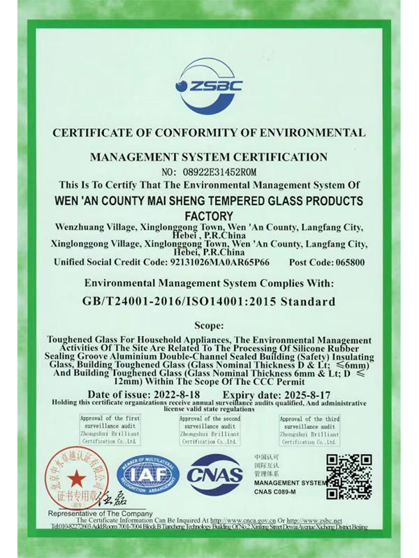 Environmental management system certification Environmental management system certification