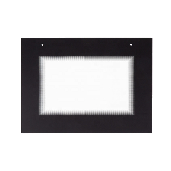 Oven glass door panel
