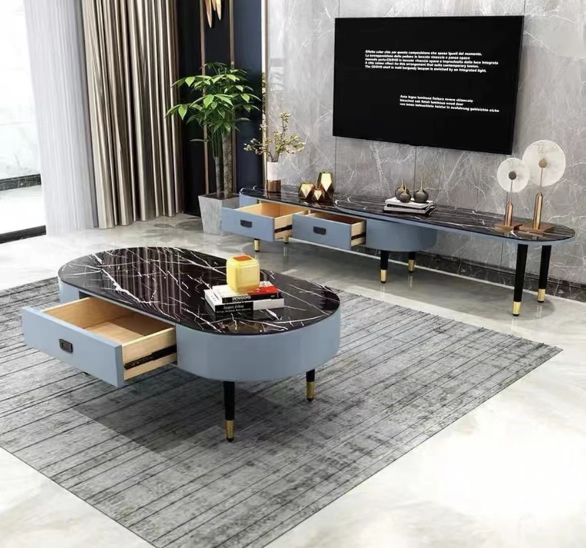 Glass dining table