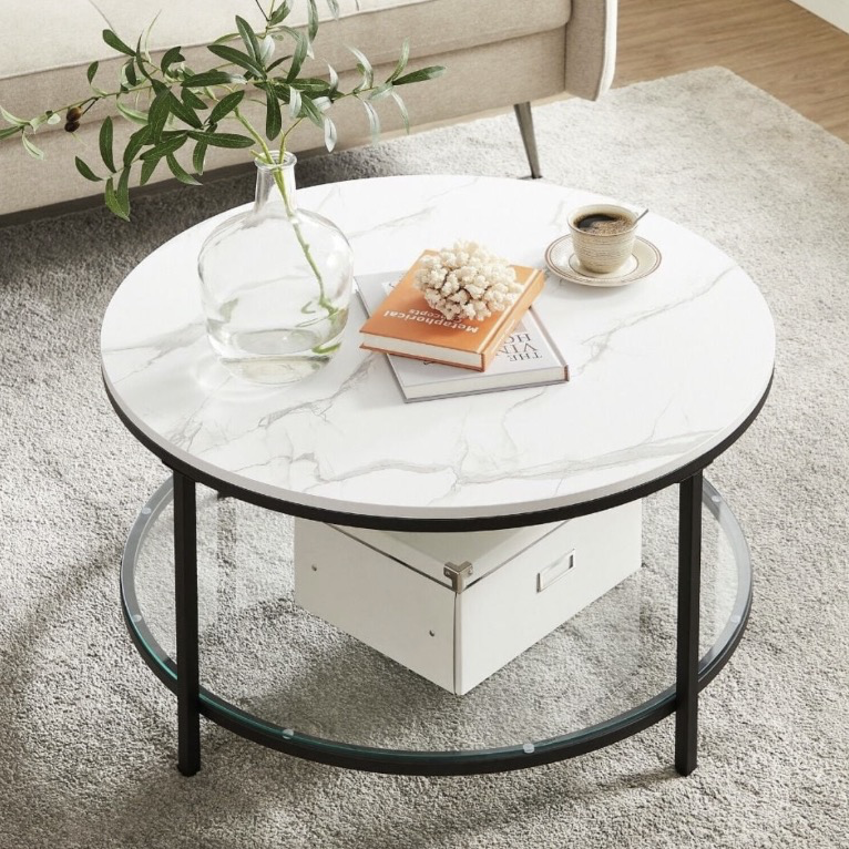 Glass dining table
