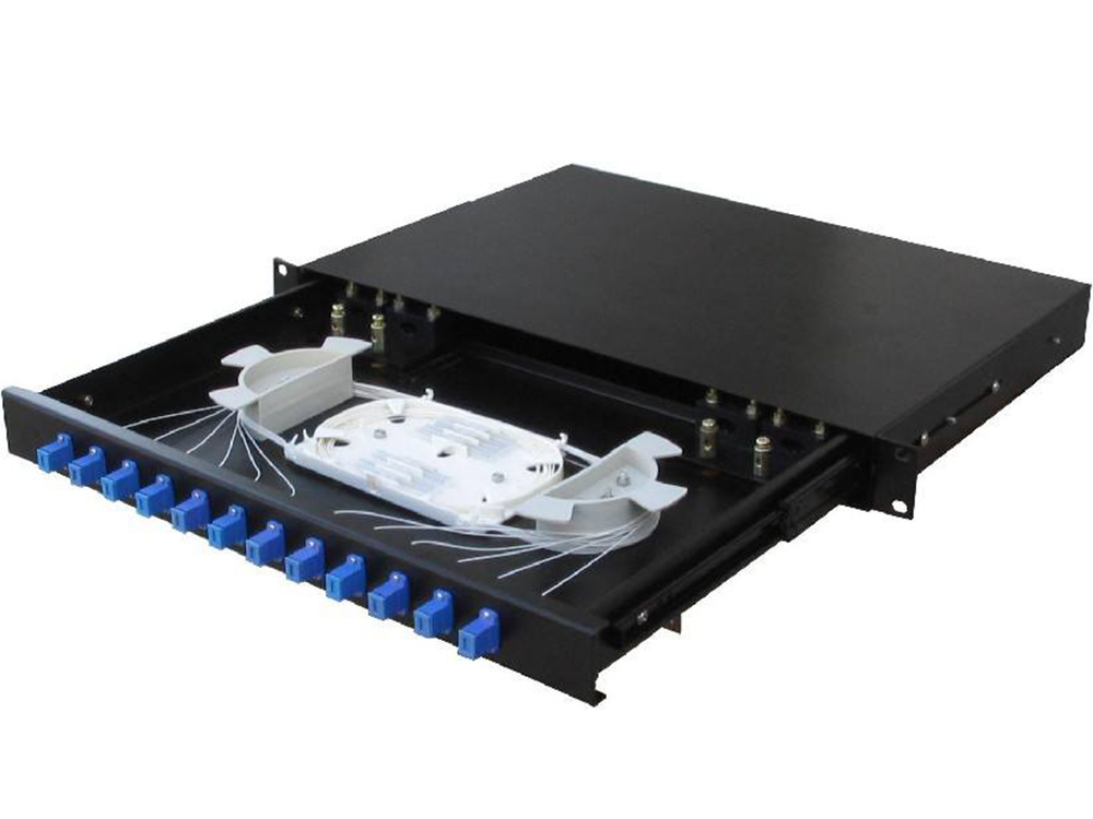 12 core tray type optical cable terminal box (19 inch installation)