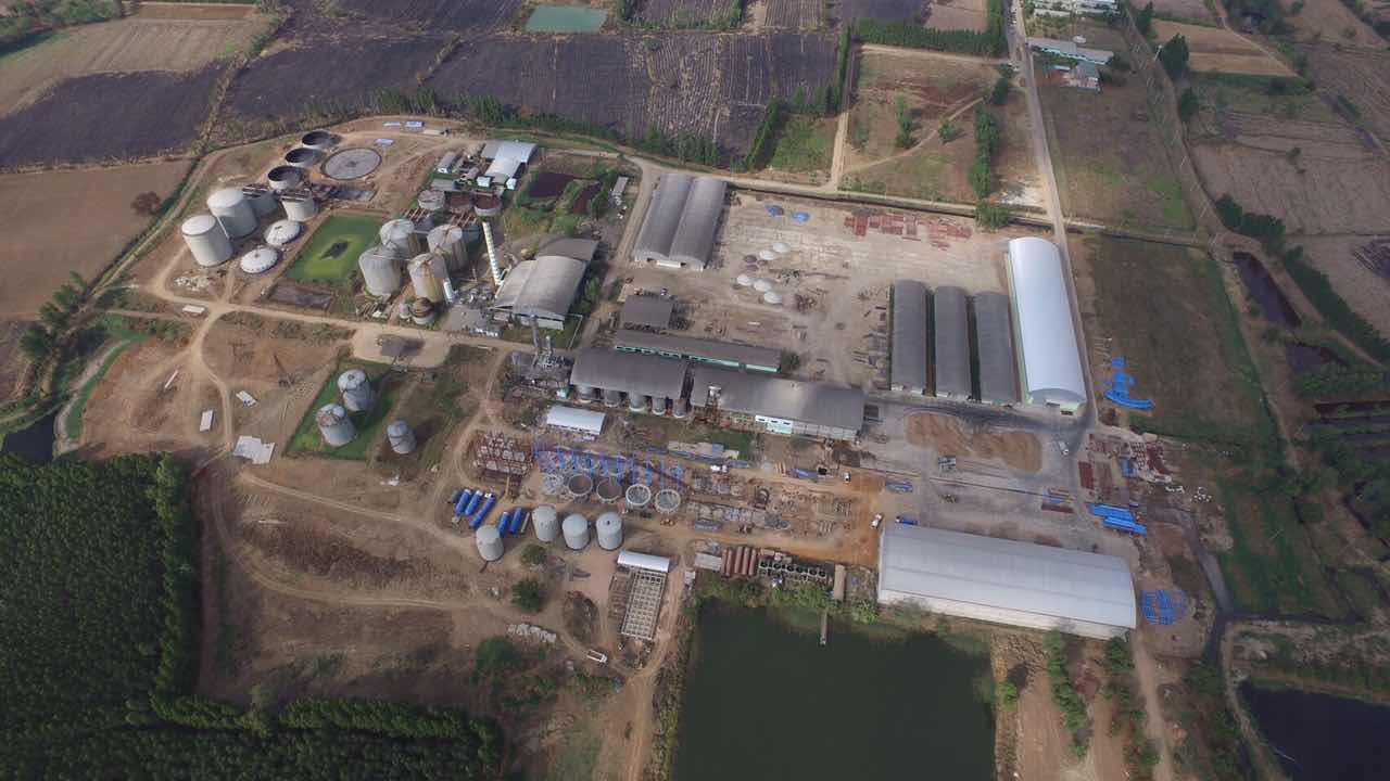 The cassava fuel ethanol plant with Daily Output of 200,000Liters under construction in Thailand