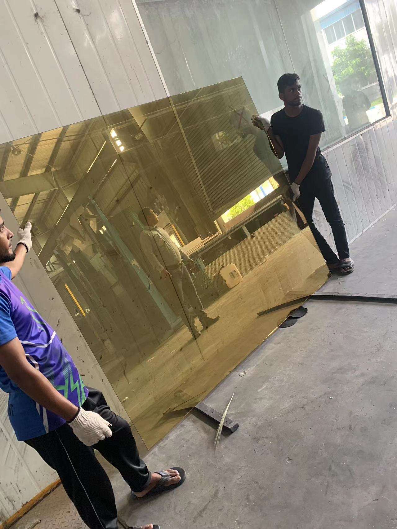 Curtain wall glass/color mirror coating production line