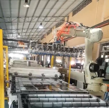Home appliance glass coating production line