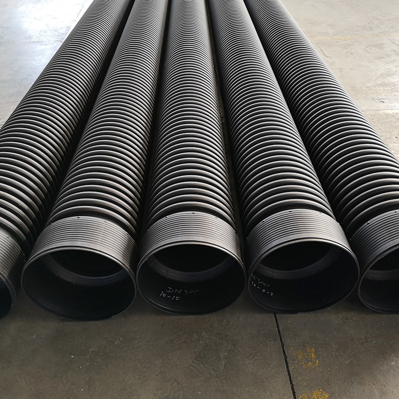 HDPE double wall corrugated pipe