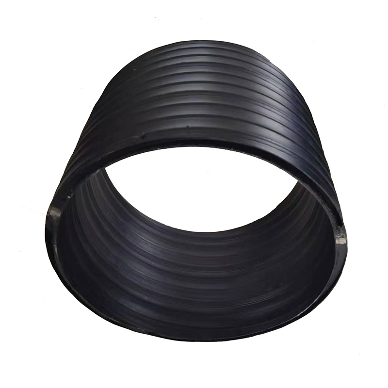 HDPE double-layer vertical steel belt winding drain pipe