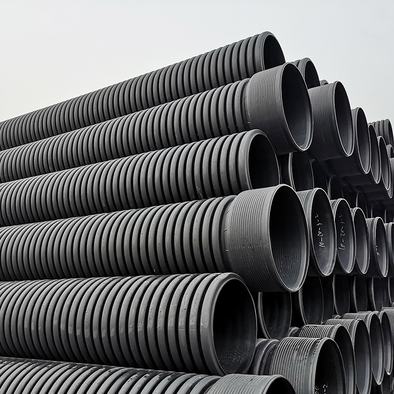 HDPE double wall corrugated pipe