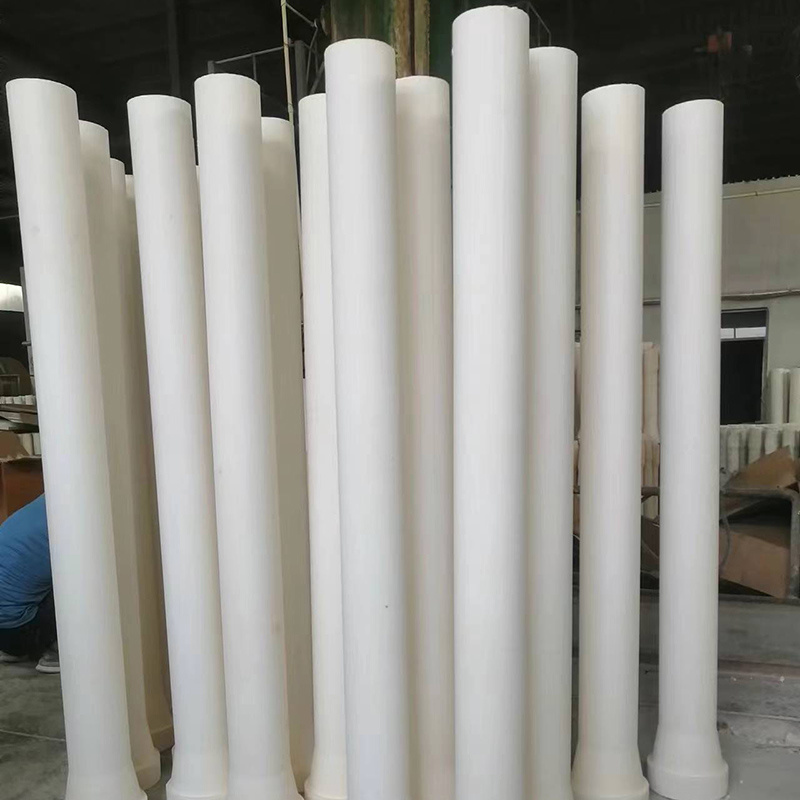 Fused silica long water spout