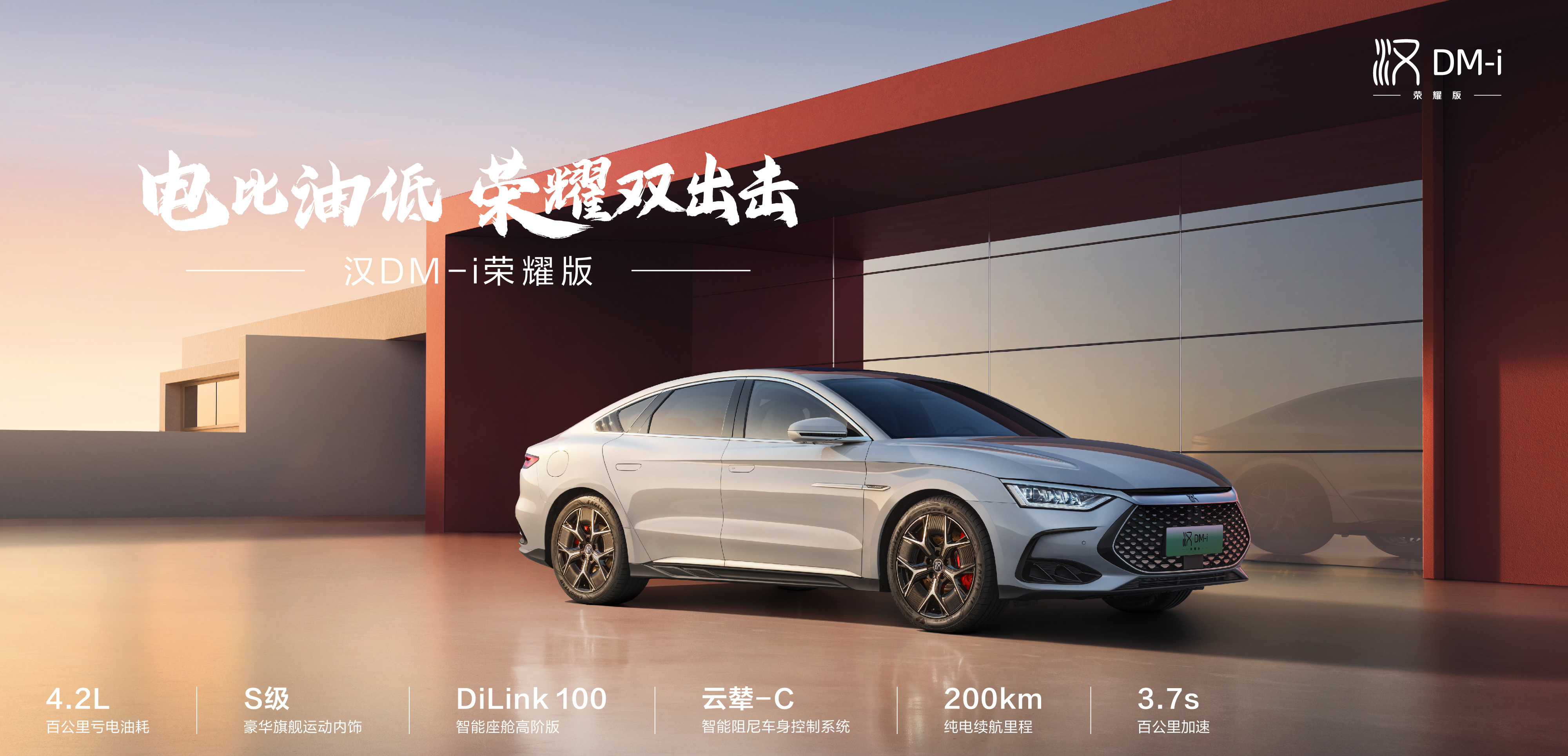 比亚迪 汉DM-i荣耀版2024款汉DM-p战神版