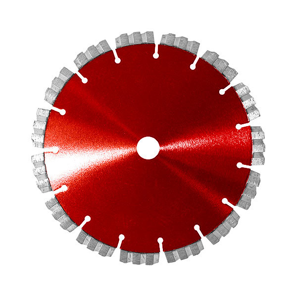 Laser welded diamond cutting disc with high-low wave and eagle segments