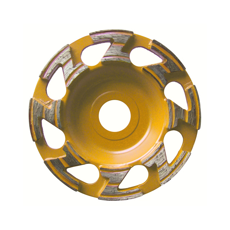 4-7 inch 2 shape segment diamond grinding cup wheels