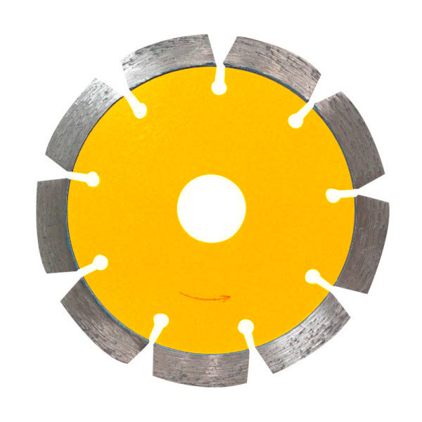 Hot-press cold-press sintered diamond cutting disc for concrete-segmented