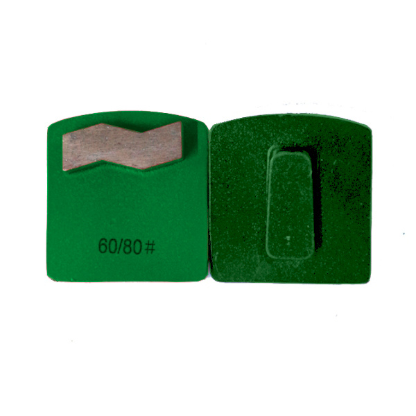 Single wave segment diamond floor grinding shoes
