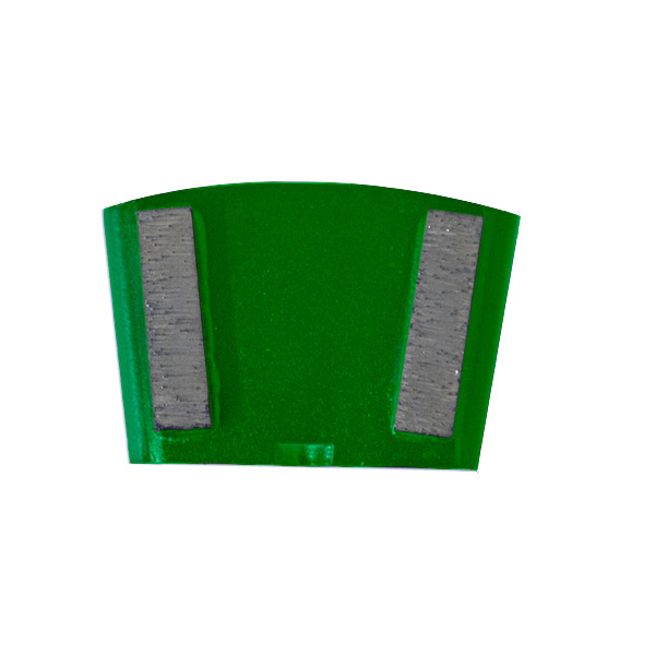 Trapezoid two segment diamond grinding shoes
