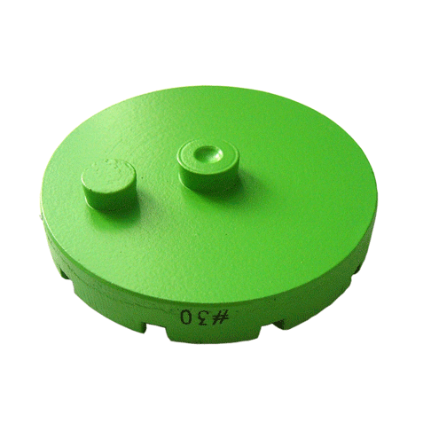 Round shape fast-assembling diamond grinding shoes