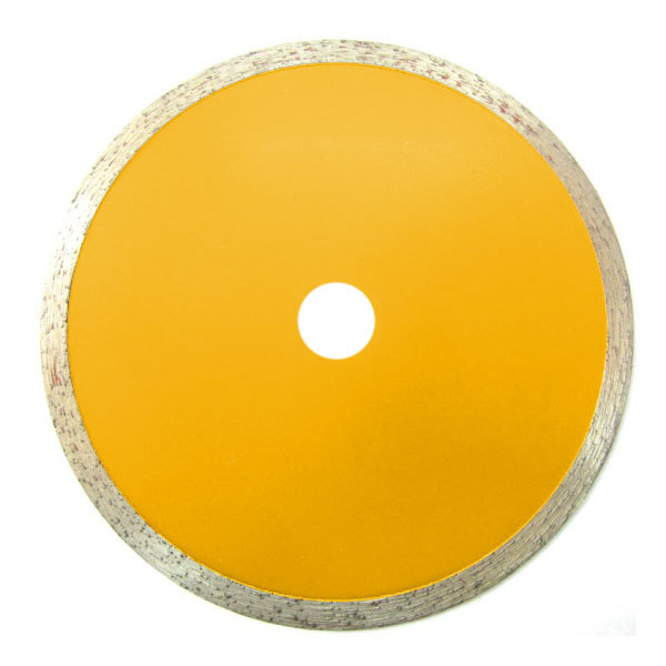 Hot pressed sintered diamond cutting disc for ceramic and tiles-continuous